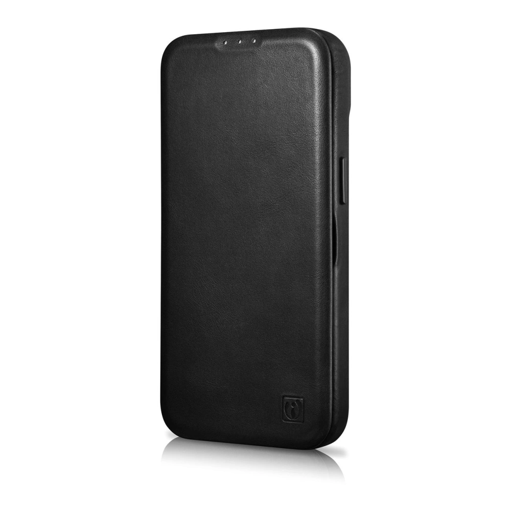Hurtownia GSM - Etui iCarer CE Oil Wax Premium Leather Folio MagSafe Apple iPhone 14 Pro Max czarny - ICR393 - {ean13} - Hurt