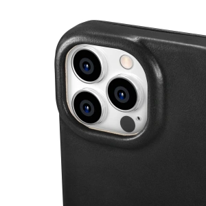 Hurtownia GSM - Etui iCarer CE Olajviasz Prémium Bőrtok MagSafe Apple iPhone 14 Pro Max fekete - ICR393 - {ean13} - Hurt