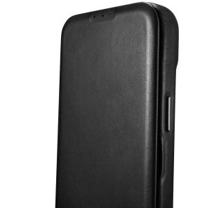 Hurtownia GSM - Etui iCarer CE Oil Wax Premium Leather Folio MagSafe Apple iPhone 14 Pro Max czarny - ICR393 - {ean13} - Hurt