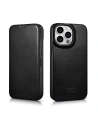 Hurtownia GSM - Etui iCarer CE Oil Wax Premium Leather Folio MagSafe Apple iPhone 14 Pro Max czarny - ICR393 - {ean13} - Hurt