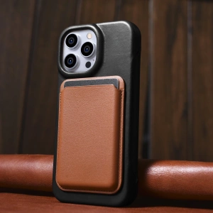 Hurtownia GSM - Etui iCarer CE Oil Wax Premium Leather Folio MagSafe Apple iPhone 14 Pro Max czarny - ICR393 - {ean13} - Hurt