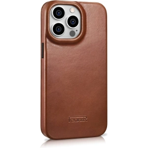 Hurtownia GSM - Etui iCarer CE Oil Wax Premium Leather Folio MagSafe Apple iPhone 14 Pro Max brązowy - ICR394 - {ean13} - Hurt