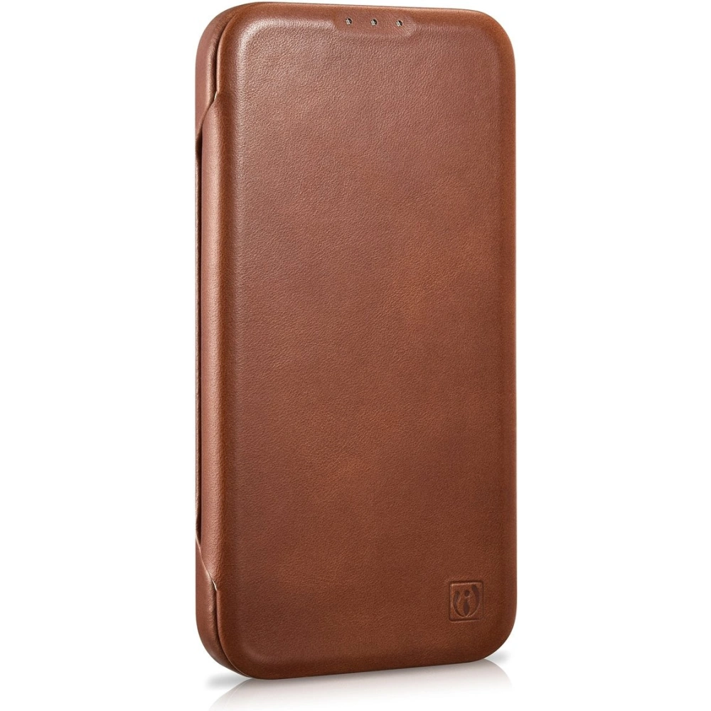 Hurtownia GSM - Etui iCarer CE Oil Wax Premium Leather Folio MagSafe Apple iPhone 14 Pro Max hnědá - ICR394 - {ean13} - Hurt