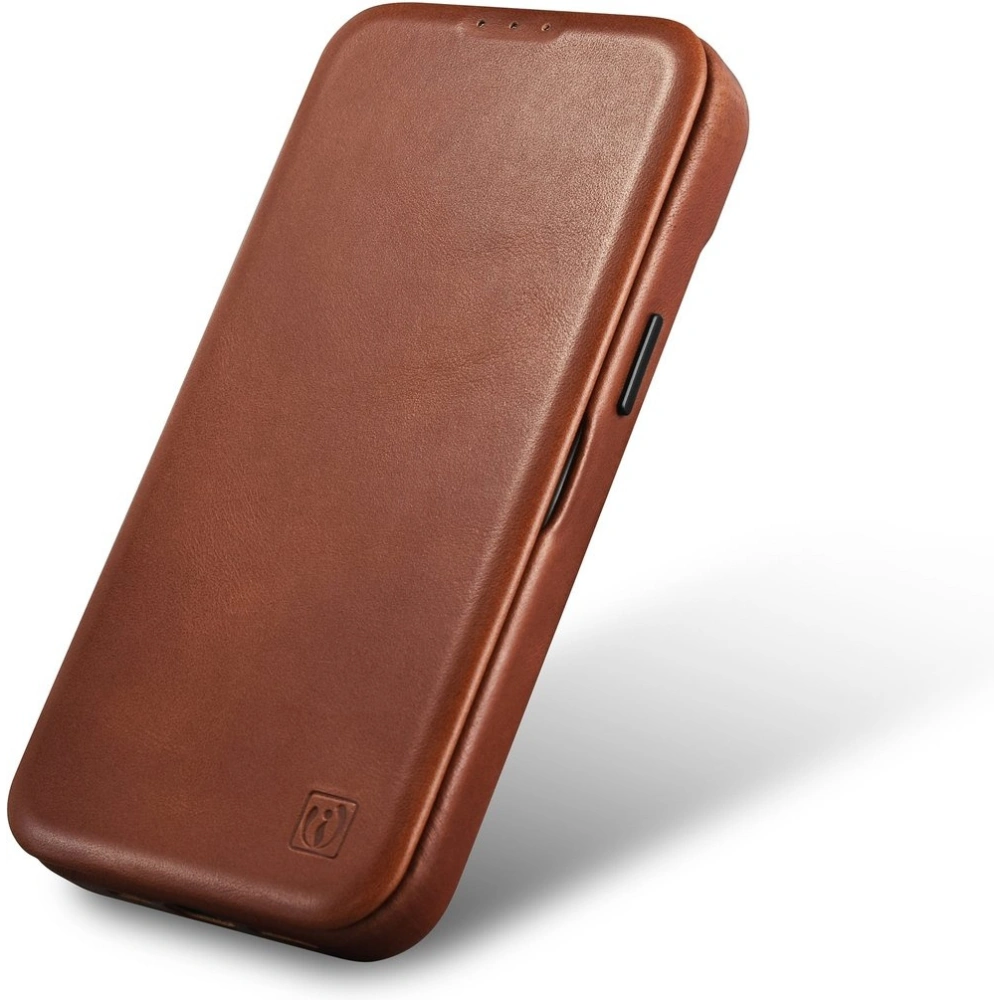 Hurtownia GSM - Etui iCarer CE Oil Wax Premium Leather Folio MagSafe Apple iPhone 14 Pro Max hnědá - ICR394 - {ean13} - Hurt