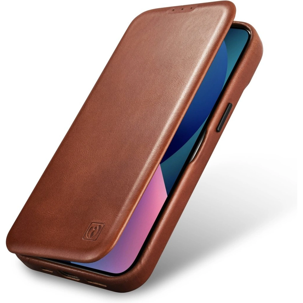 Hurtownia GSM - Etui iCarer CE Oil Wax Premium Leather Folio MagSafe Apple iPhone 14 Pro Max hnědá - ICR394 - {ean13} - Hurt