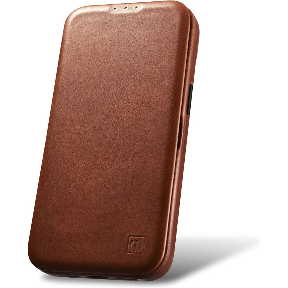 Hurtownia GSM - Etui iCarer CE Oil Wax Premium Leather Folio MagSafe Apple iPhone 14 Pro Max hnědá - ICR394 - {ean13} - Hurt