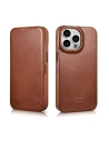 Hurtownia GSM - Etui iCarer CE Oil Wax Premium Leather Folio MagSafe Apple iPhone 14 Pro Max hnědá - ICR394 - {ean13} - Hurt