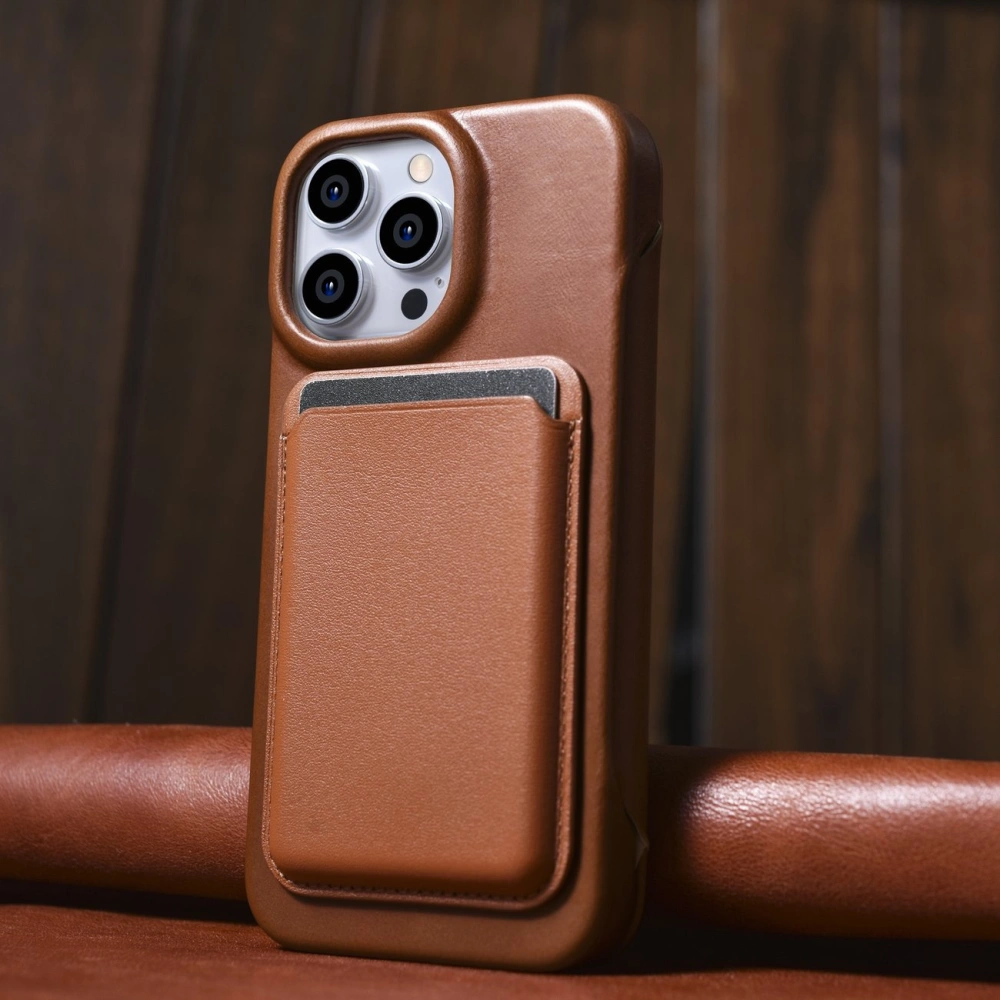 Hurtownia GSM - Etui iCarer CE Oil Wax Premium Leather Folio MagSafe Apple iPhone 14 Pro Max hnědá - ICR394 - {ean13} - Hurt
