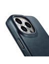 Hurtownia GSM - Etui iCarer CE Oil Wax Premium Leather Folio MagSafe Apple iPhone 14 Pro Max niebieski - ICR395 - {ean13} - Hurt