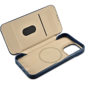 Wholesale iCarer CE Oil Wax Premium Leather Folio MagSafe Apple iPhone 14 Pro Max blue - ICR395 - {ean13} - Hurt