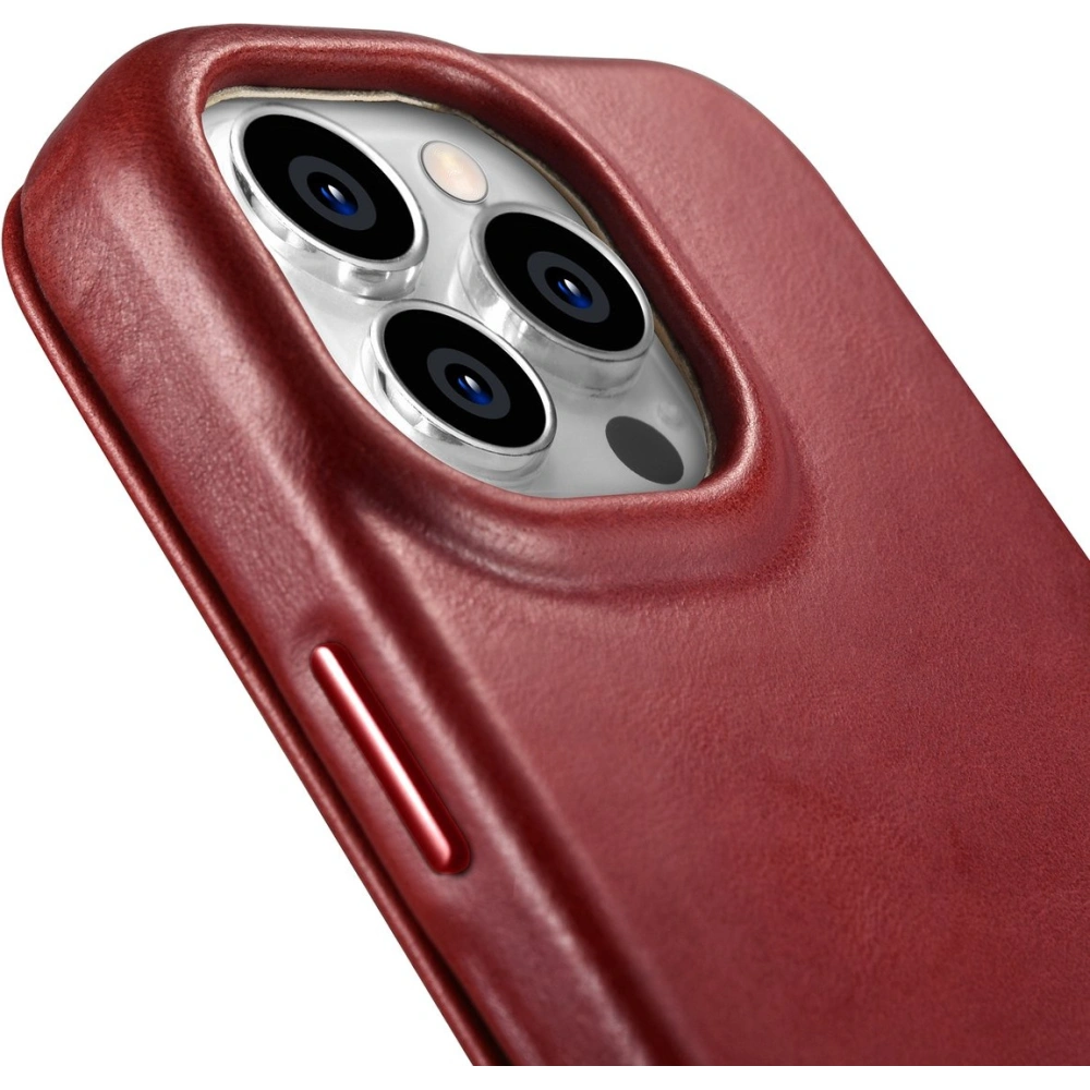 Hurtownia GSM - Case iCarer CE Oil Wax Premium Leder Folio MagSafe Apple iPhone 14 Pro Max rot - ICR396 - {ean13} - Hurt