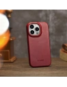 Hurtownia GSM - Etui iCarer CE Olajviasz Prémium Bőr Tok MagSafe Apple iPhone 14 Pro Max piros - ICR396 - {ean13} - Hurt
