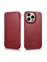 Wholesale iCarer CE Oil Wax Premium Leather Folio MagSafe Apple iPhone 14 Pro Max red - ICR396 - {ean13} - Hurt