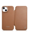 Wholesale iCarer CE Premium Leather Folio MagSafe Apple iPhone 14 brown - ICR398 - {ean13} - Hurt