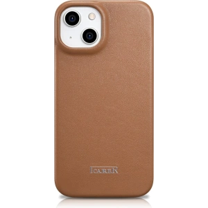 Wholesale iCarer CE Premium Leather Folio MagSafe Apple iPhone 14 brown - ICR398 - {ean13} - Hurt