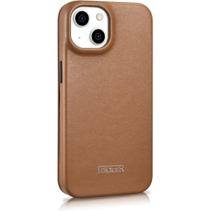 Wholesale iCarer CE Premium Leather Folio MagSafe Apple iPhone 14 brown - ICR398 - {ean13} - Hurt