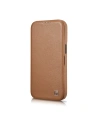 Wholesale iCarer CE Premium Leather Folio MagSafe Apple iPhone 14 brown - ICR398 - {ean13} - Hurt