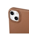 Wholesale iCarer CE Premium Leather Folio MagSafe Apple iPhone 14 brown - ICR398 - {ean13} - Hurt