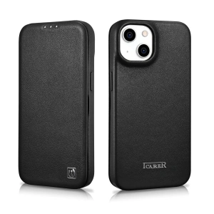Hurtownia GSM - Etui iCarer CE Premium Leather Folio MagSafe Apple iPhone 14 czarny - ICR397 - {ean13} - Hurt