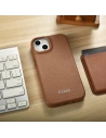 Wholesale iCarer CE Premium Leather Folio MagSafe Apple iPhone 14 brown - ICR398 - {ean13} - Hurt