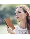 Wholesale iCarer CE Premium Leather Folio MagSafe Apple iPhone 14 brown - ICR398 - {ean13} - Hurt