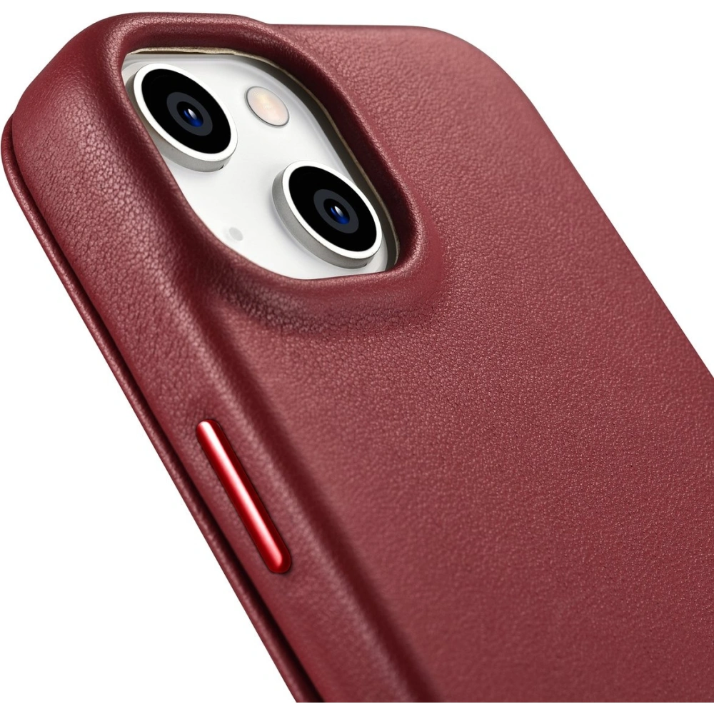 Hurtownia GSM - Etui iCarer CE Premium Bőr Folio MagSafe Apple iPhone 14 piros - ICR399 - {ean13} - Hurt