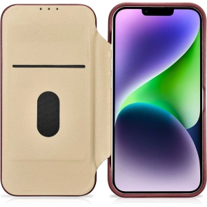 Hurtownia GSM - Etui iCarer CE Premium Leather Folio MagSafe Apple iPhone 14 czerwony - ICR399 - {ean13} - Hurt