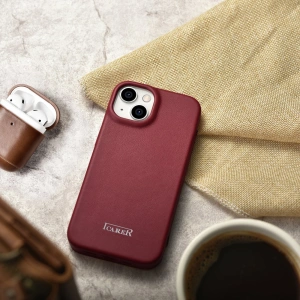 Hurtownia GSM - Etui iCarer CE Premium Leather Folio MagSafe Apple iPhone 14 czerwony - ICR399 - {ean13} - Hurt