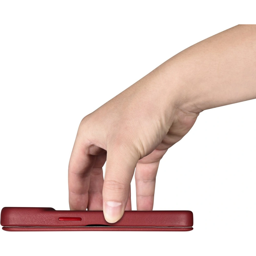 Hurtownia GSM - Case iCarer CE Premium Leder Folio MagSafe Apple iPhone 14 rot - ICR399 - {ean13} - Hurt