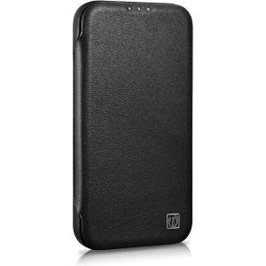 Wholesale iCarer CE Premium Leather Folio MagSafe Apple iPhone 14 Pro black - ICR403 - {ean13} - Hurt