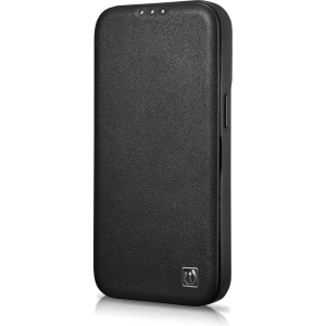 Wholesale iCarer CE Premium Leather Folio MagSafe Apple iPhone 14 Pro black - ICR403 - {ean13} - Hurt