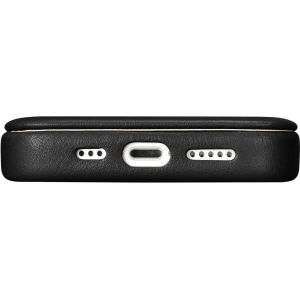 Wholesale iCarer CE Premium Leather Folio MagSafe Apple iPhone 14 Pro black - ICR403 - {ean13} - Hurt