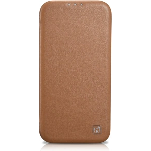Wholesale iCarer CE Premium Leather Folio MagSafe Apple iPhone 14 Pro brown - ICR404 - {ean13} - Hurt