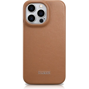 Etui iCarer CE Premium Leather Folio MagSafe Apple iPhone 14 Pro hnědá