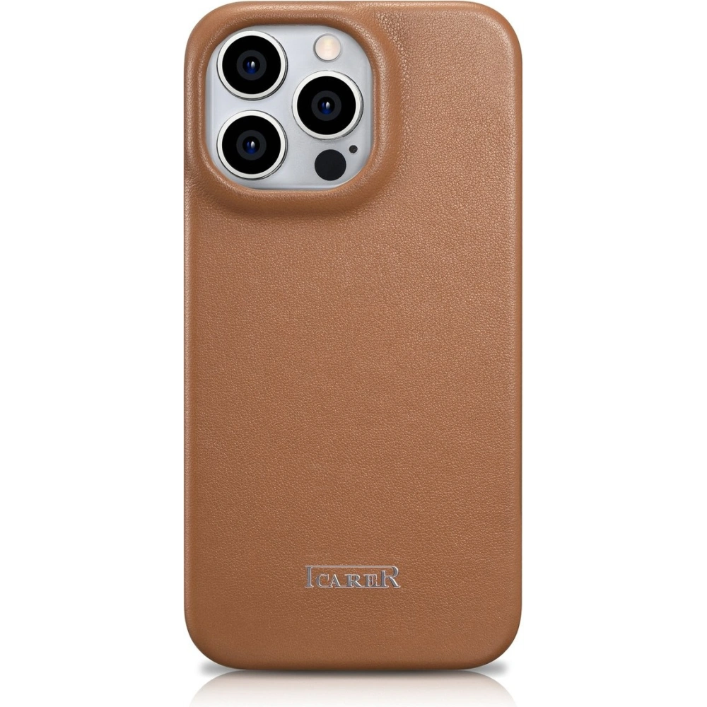 Hurtownia GSM - Etui iCarer CE Premium Leather Folio MagSafe Apple iPhone 14 Pro hnědá - ICR404 - {ean13} - Hurt