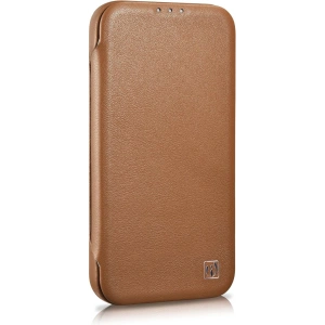 Wholesale iCarer CE Premium Leather Folio MagSafe Apple iPhone 14 Pro brown - ICR404 - {ean13} - Hurt