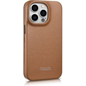 Wholesale iCarer CE Premium Leather Folio MagSafe Apple iPhone 14 Pro brown - ICR404 - {ean13} - Hurt