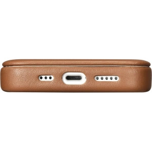 Wholesale iCarer CE Premium Leather Folio MagSafe Apple iPhone 14 Pro brown - ICR404 - {ean13} - Hurt