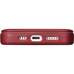 Wholesale iCarer CE Premium Leather Folio MagSafe Apple iPhone 14 Pro red - ICR405 - {ean13} - Hurt