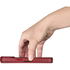 Wholesale iCarer CE Premium Leather Folio MagSafe Apple iPhone 14 Pro red - ICR405 - {ean13} - Hurt