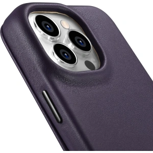 Hurtownia GSM - Etui iCarer CE Premium Bőr Folio MagSafe Apple iPhone 14 Pro sötétlila - ICR406 - {ean13} - Hurt