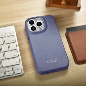 Wholesale iCarer CE Premium Leather Folio MagSafe Apple iPhone 14 Pro light purple - ICR407 - {ean13} - Hurt