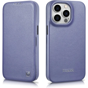 Wholesale iCarer CE Premium Leather Folio MagSafe Apple iPhone 14 Pro light purple - ICR407 - {ean13} - Hurt