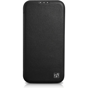 Wholesale iCarer CE Premium Leather Folio MagSafe Apple iPhone 14 Plus / 15 Plus black - ICR409 - {ean13} - Hurt