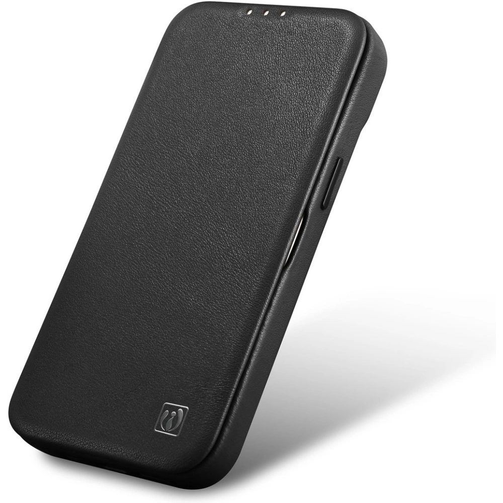 Hurtownia GSM - Etui iCarer CE Prémium Bőr Folio MagSafe Apple iPhone 14 Plus / 15 Plus fekete - ICR409 - {ean13} - Hurt