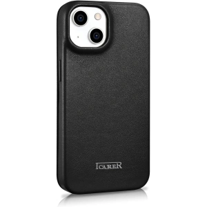 Wholesale iCarer CE Premium Leather Folio MagSafe Apple iPhone 14 Plus / 15 Plus black - ICR409 - {ean13} - Hurt