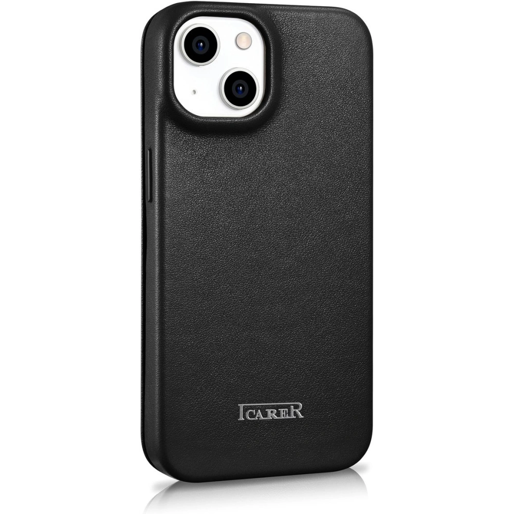 Wholesale iCarer CE Premium Leather Folio MagSafe Apple iPhone 14 Plus / 15 Plus black - ICR409 - {ean13} - Hurt