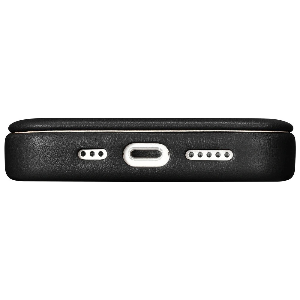 Wholesale iCarer CE Premium Leather Folio MagSafe Apple iPhone 14 Plus / 15 Plus black - ICR409 - {ean13} - Hurt