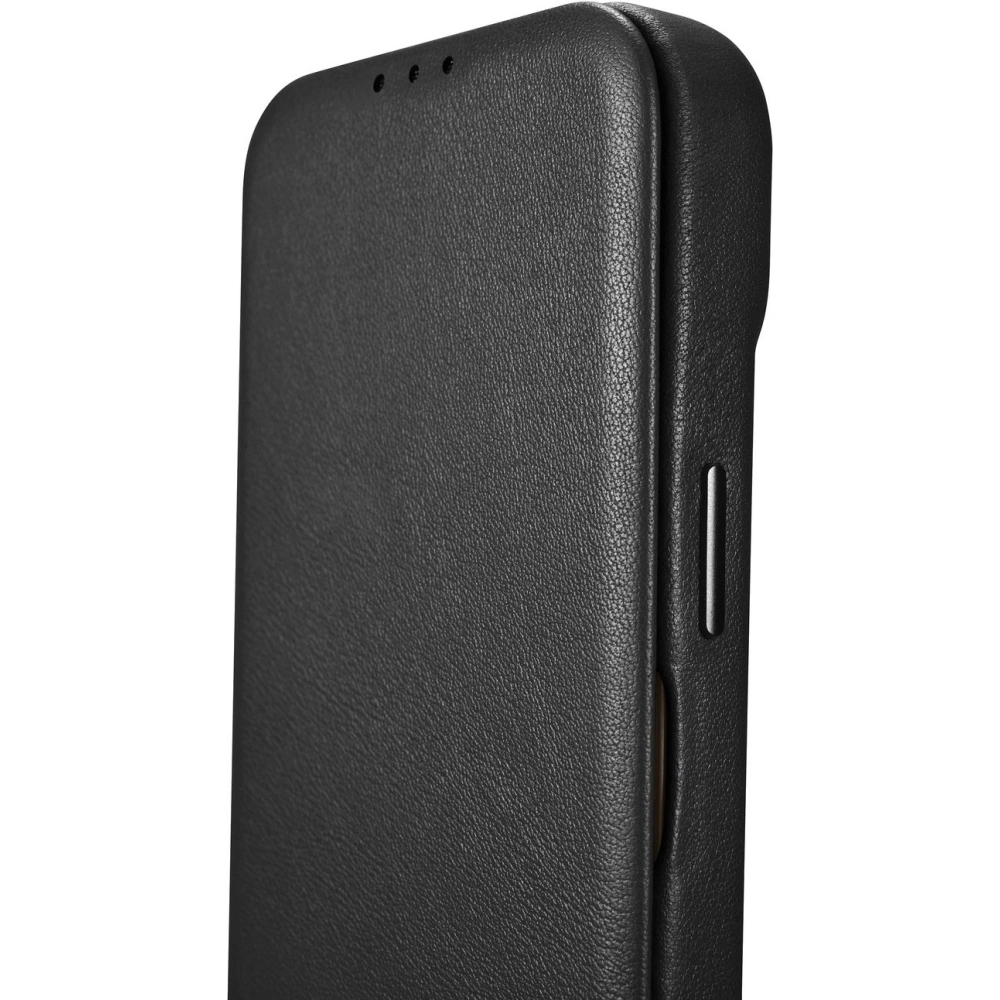 Wholesale iCarer CE Premium Leather Folio MagSafe Apple iPhone 14 Plus / 15 Plus black - ICR409 - {ean13} - Hurt