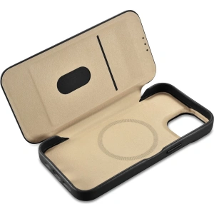 Wholesale iCarer CE Premium Leather Folio MagSafe Apple iPhone 14 Plus / 15 Plus black - ICR409 - {ean13} - Hurt